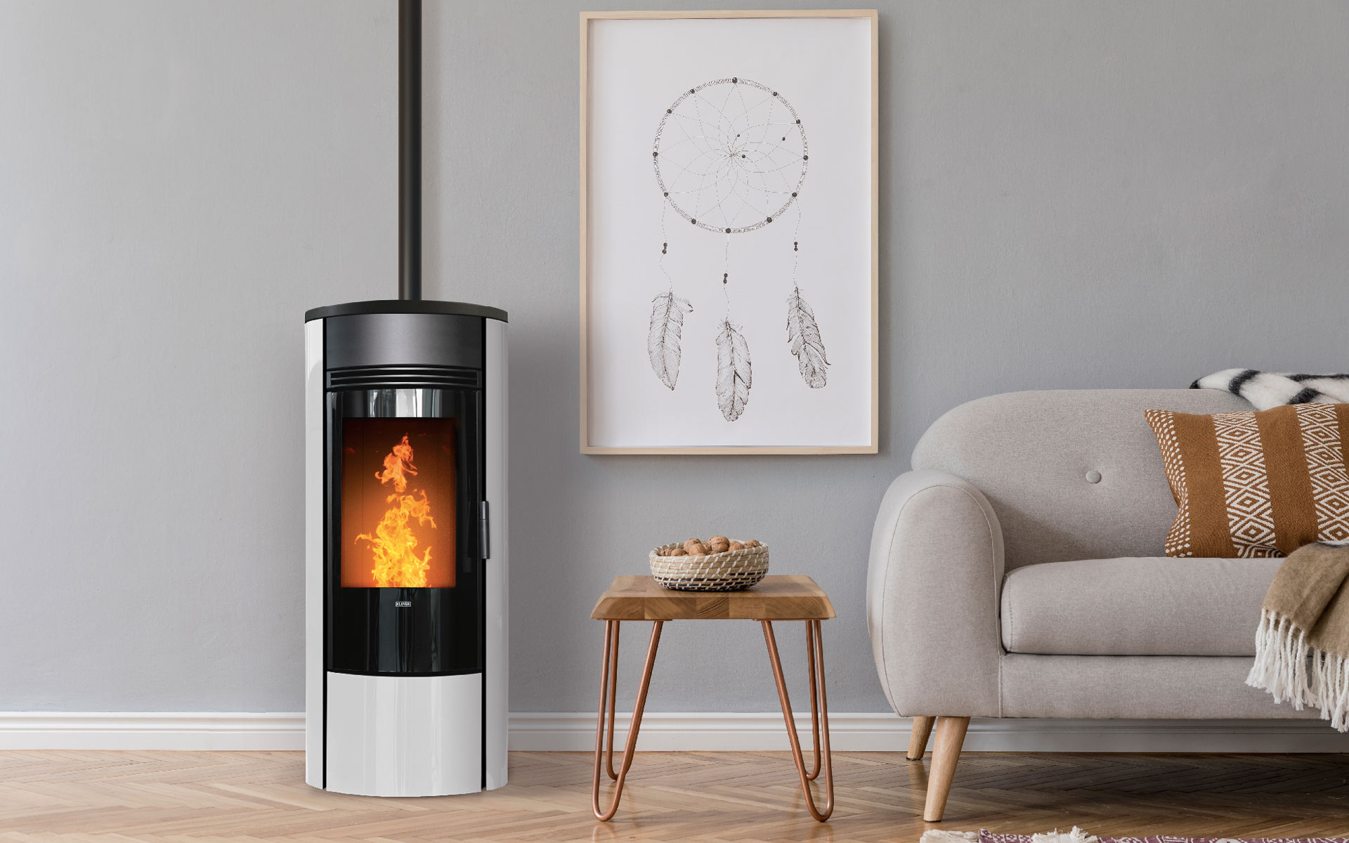 Poêle à granulés Oblo air de Klover - 