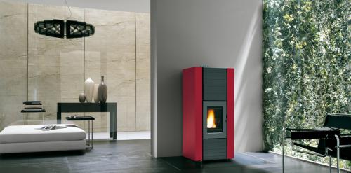 image Cuisinière à bois Ecofire martina lux idro de Palazzetti