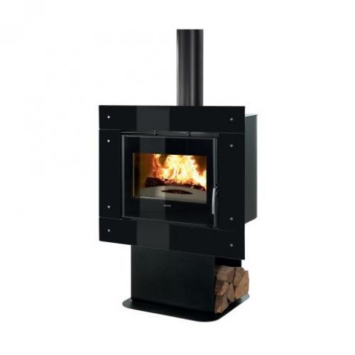 image Poêle à bois Hirvik v01 / v02 / v 19 / inox de Supra
