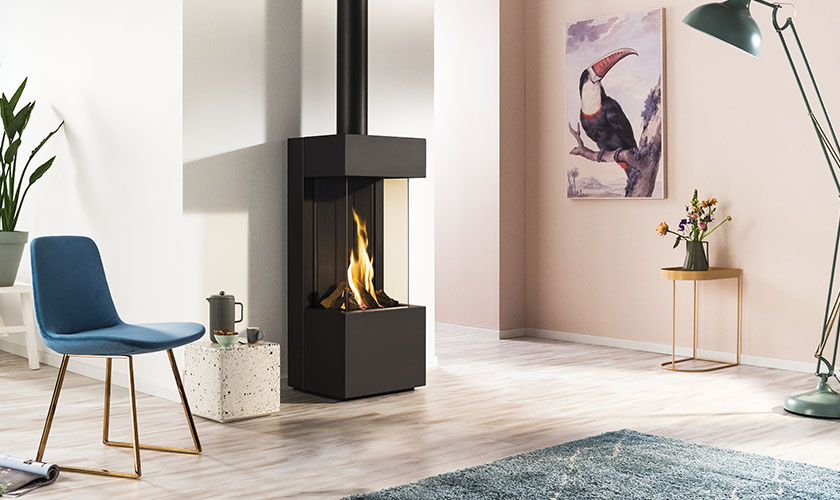 Poêle à gaz TL 38 FS de Turbo Fonte - Poêle à gaz TL 38 FS de Turbo Fonte -