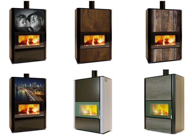 Poêle à bûches Mono de Ungaro - Exemple de poêle à bois hydro