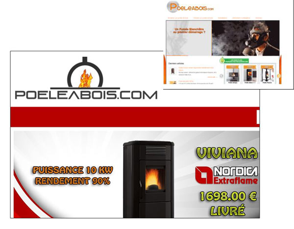 Homepage ancienne et actuelle de Poelesabois.com