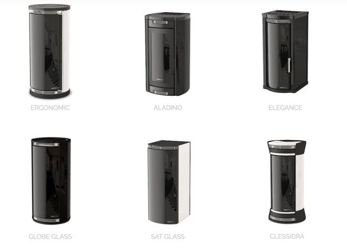 Les poêles de la gamme Relax de MORETTI DESIGN